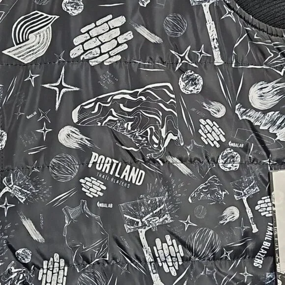 Portland Trailblazers The Very Warm x NBALab Reversible Jacket Size Medium New - Picture 6 of 12